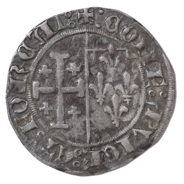 France - Provence, Louis II d'Anjou (1384-1471), Sol coronat