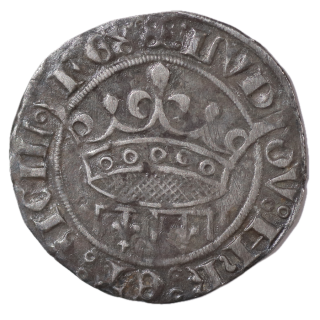 France - Provence, Louis II d'Anjou (1384-1471), Sol coronat