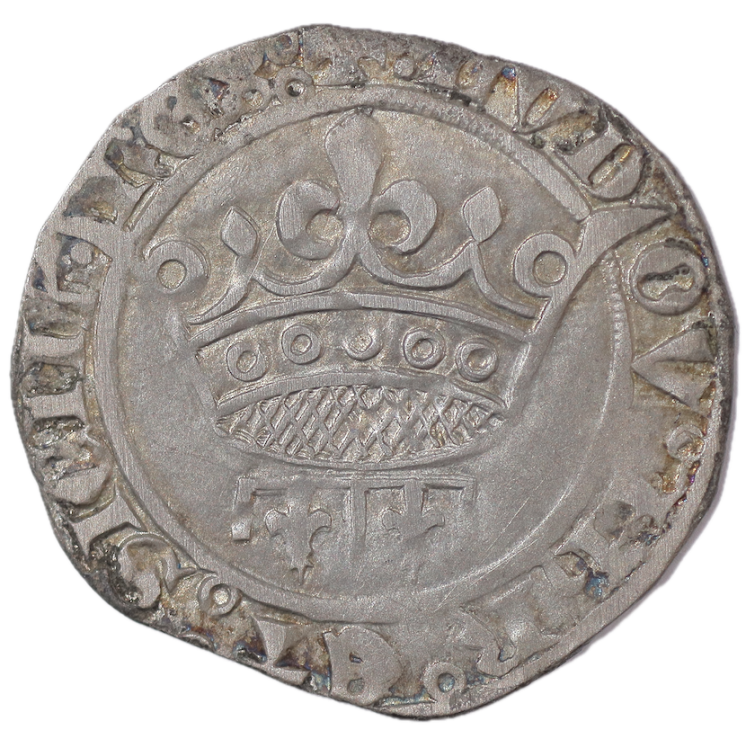 France - Provence, Louis III d'Anjou (1417-1434), Gros ou Sol coronat