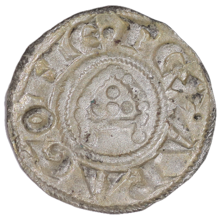 France - Provence, Alphonse d'Aragon et Raymond de Bollène, Denier à la mitre