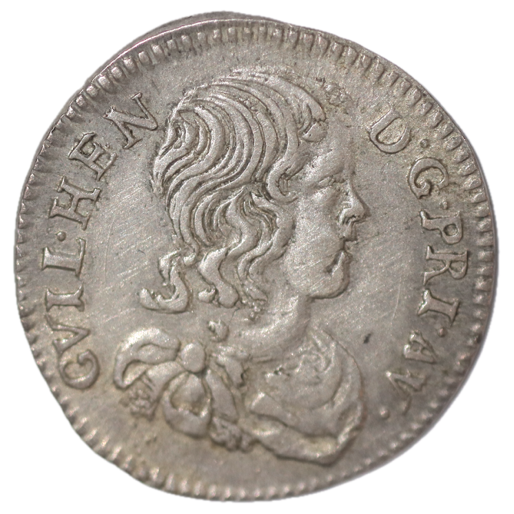 France - Principauté d'Orange, Guillaume-Henri de Nassan (1650-1702), 1/12 d'écu, 1660