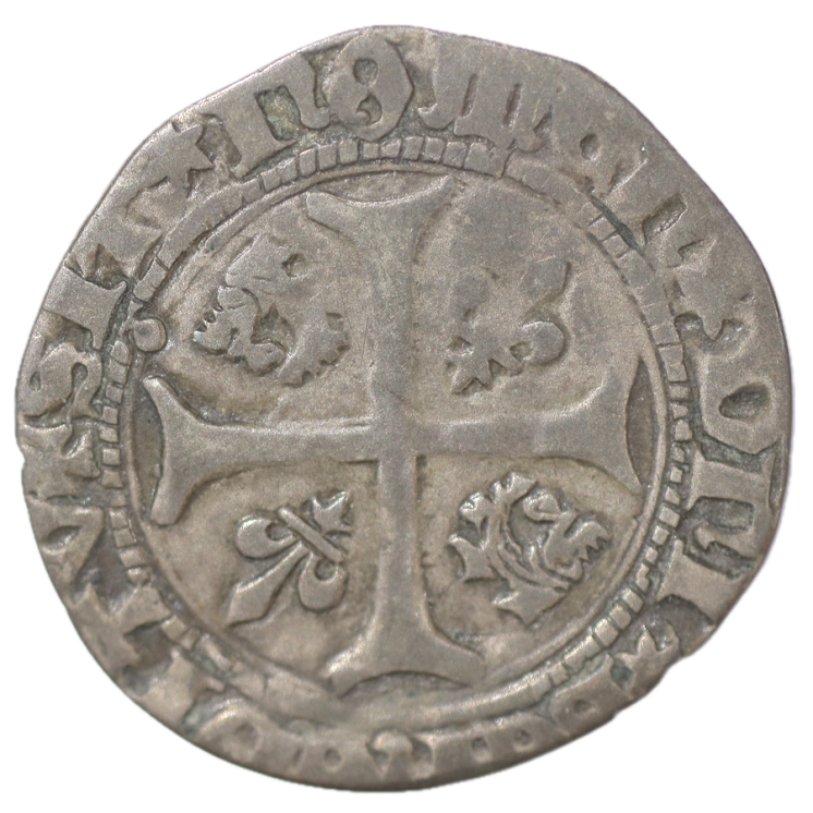 France - Dauphiné, Louis II (1440-1456), Blanc de billon
