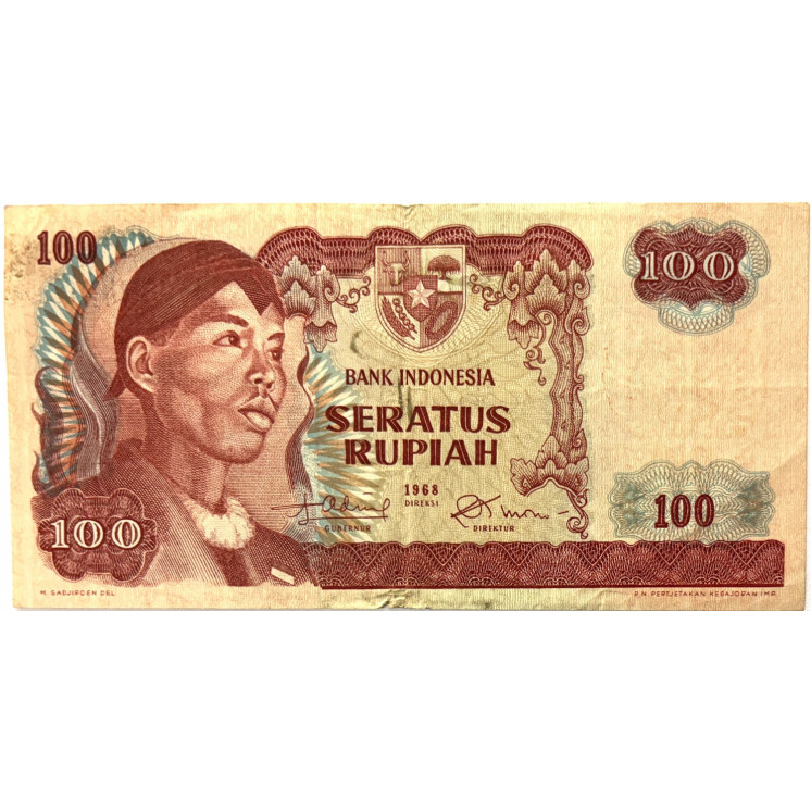 Billet - Indonésie 100 Rupiah 1968