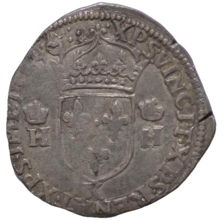 France - François II (1559-1560), Teston, 1559, k (Bordeaux)