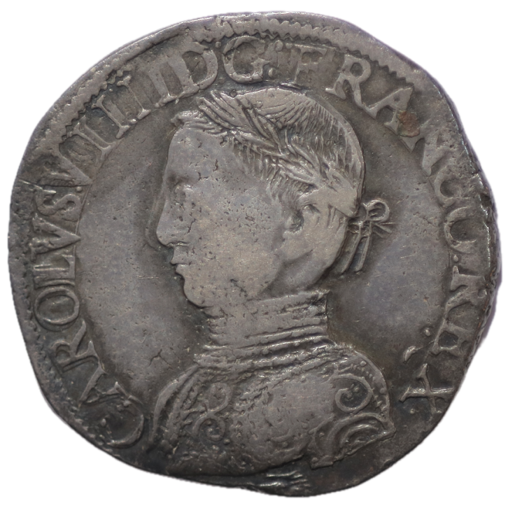 France - Charles IX (1560-1574), Teston au nom de Charles IX, 1562, H (La Rochelle)
