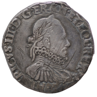 France - Henri III (1574-1589), Teston, 1576, L (Bayonne)