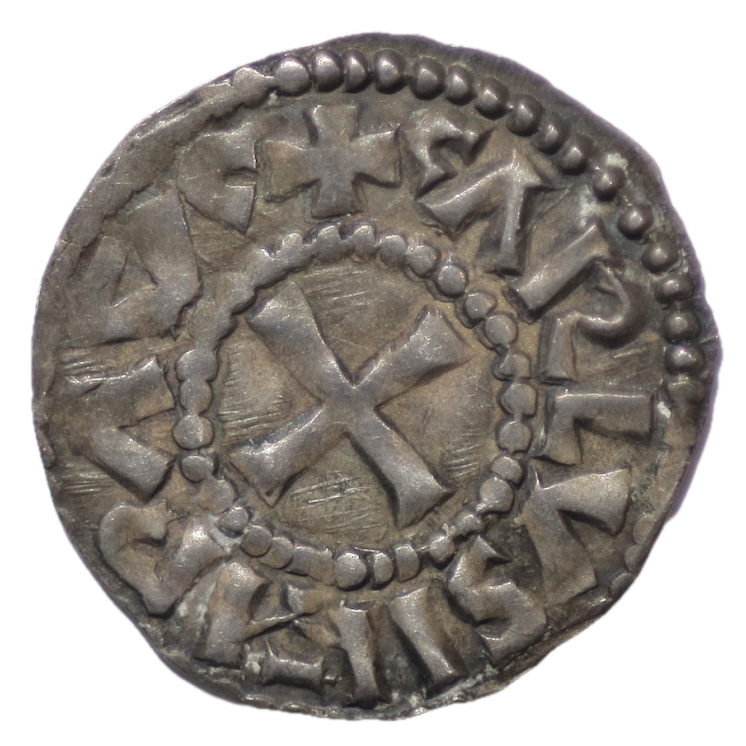 France - Charles Ier Le Gros (885-887), Denier, Bourges