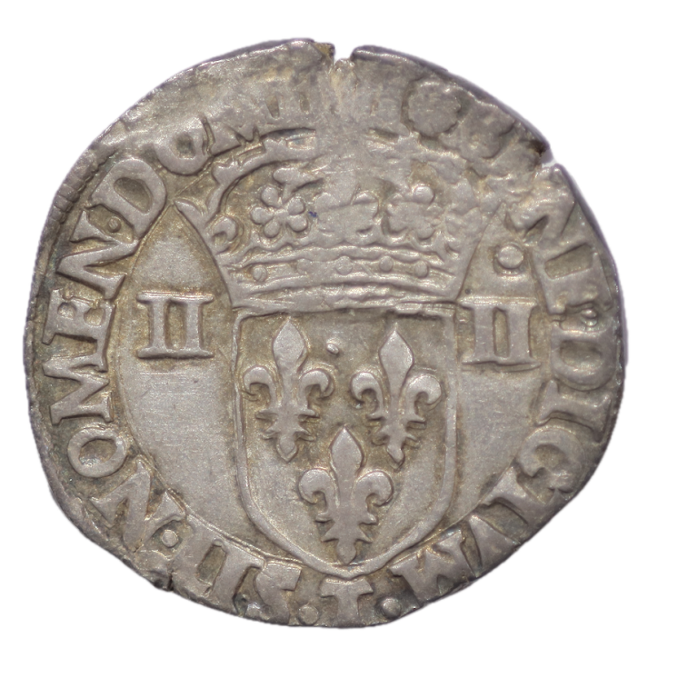 France - Henri III (1574-1589), 1/4 d'écu, 1583, T (Nantes)
