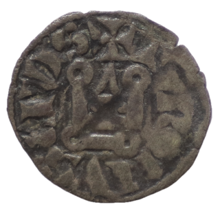 France - Philippe IV le Bel (1285-1314), Obole tournois, billion à l'O rond