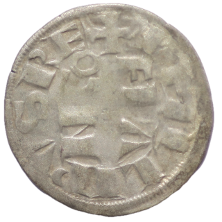 France - Philippe II (Auguste) (1180-1223), Denier Paris, Montreuil sur Mer