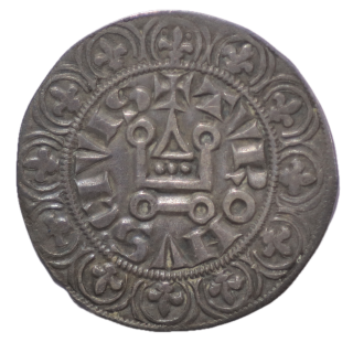 France - Philippe IV le Bel (1285-1314), Gros Tournois à l'O rond, 1285