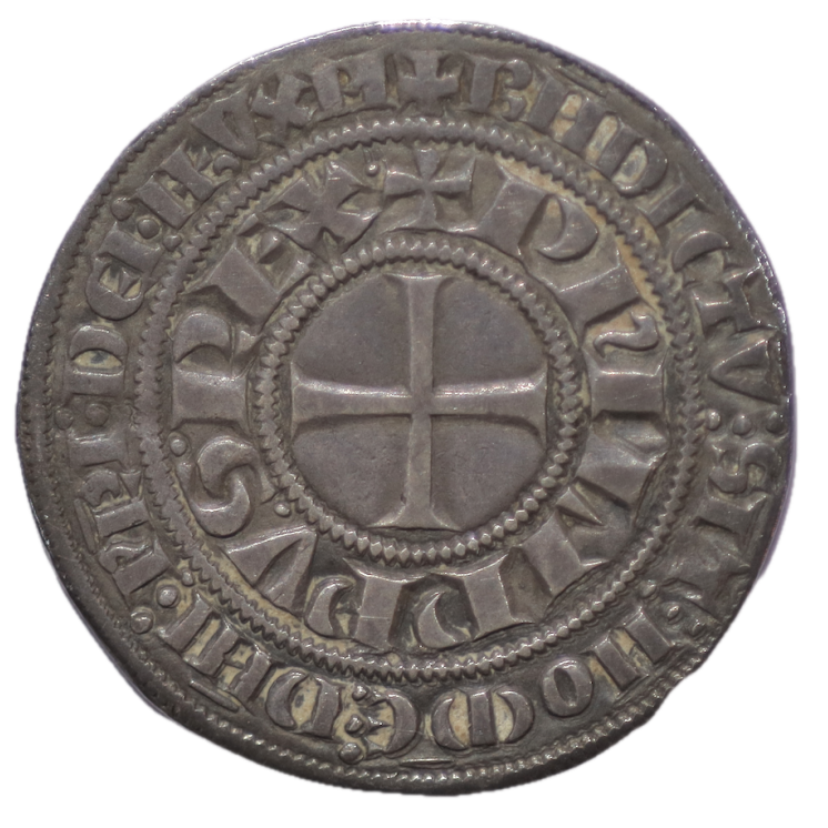 France - Philippe IV le Bel (1285-1314), Gros Tournois à l'O rond, 1285