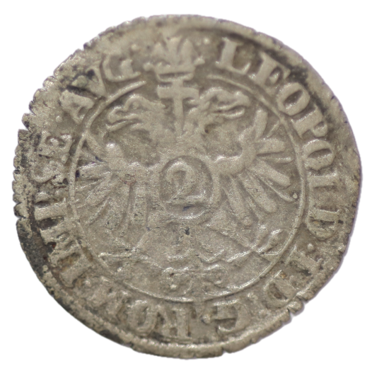 Saint Empire Germanique - Haguenau, Léopold Ier empereur (1657-1705), 2 Kreuzer 1664