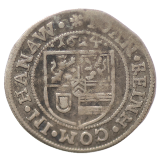 Saint Empire Germanique - Comté de Hanau-Lichtenberg, Jean-René I (1599-1625), 3 Kreuzer 1624 Woerth