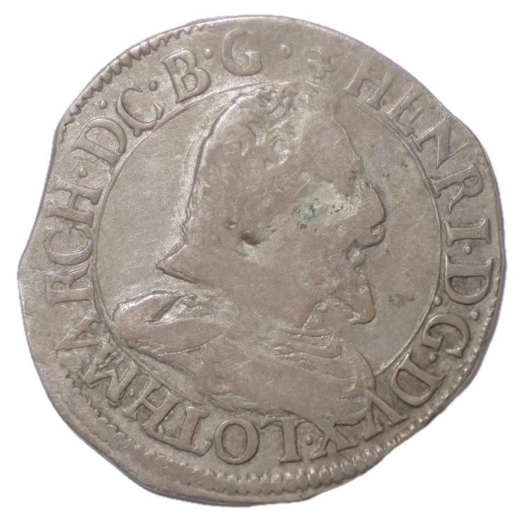 France - Lorraine, Henri II (1608-1624), Teston de Nancy