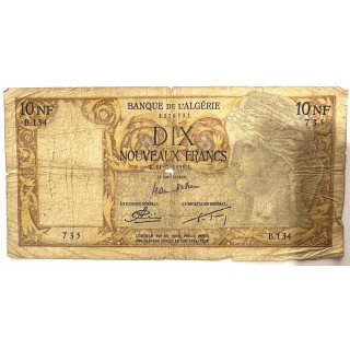 Billet - 10 Nouveaux Francs Algérie et Tunisie, 1959