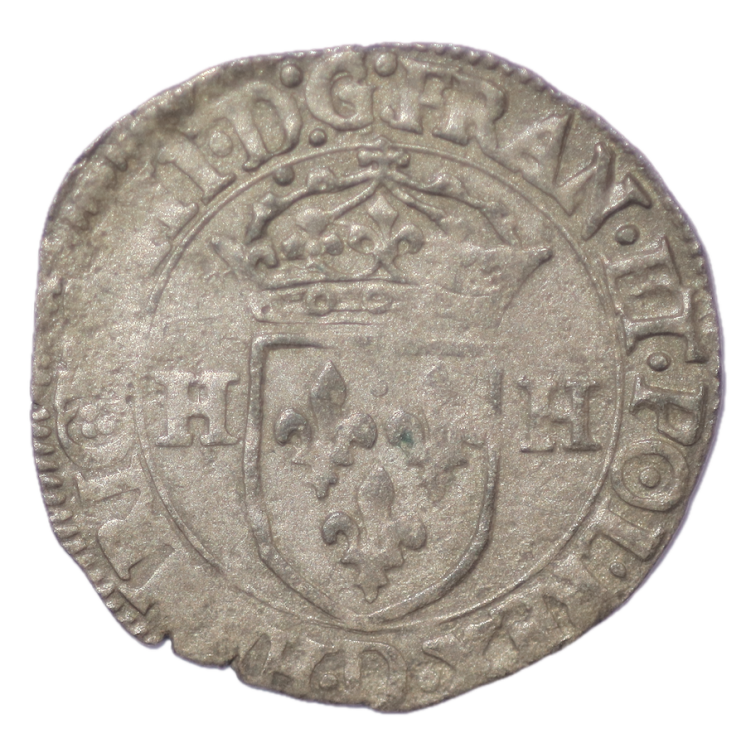 France - Henri III (1574-1589), Douzain au Billon, 1577, D (Lyon)