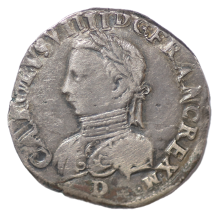 France - Charles IX (1560-1574), Teston , 1563, D (Lyon)