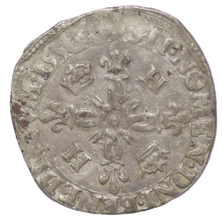 France - Henri II (1547-1559), Douzain aux croissants, 1550, Montelimar