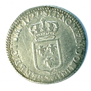 1/6 d'Ecu de France 1722 W (Lille) Argent