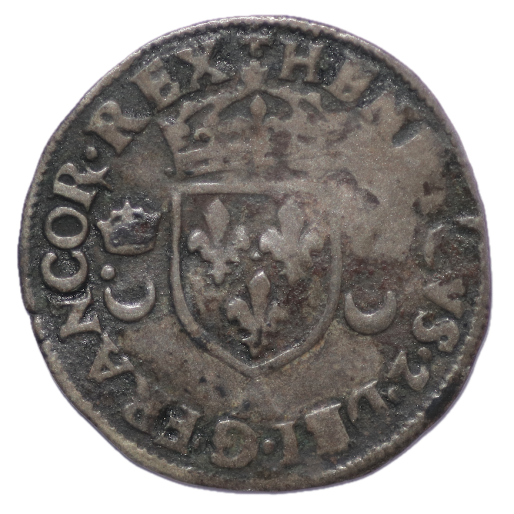 France - Henri II (1547-1559), Douzain aux croissants, 1552, A (Paris)