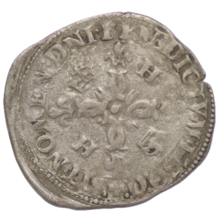France - Henri II (1547-1559), Douzain aux croissants, 1550