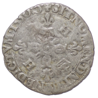 France - Henri II (1547-1559), Douzain aux croissants