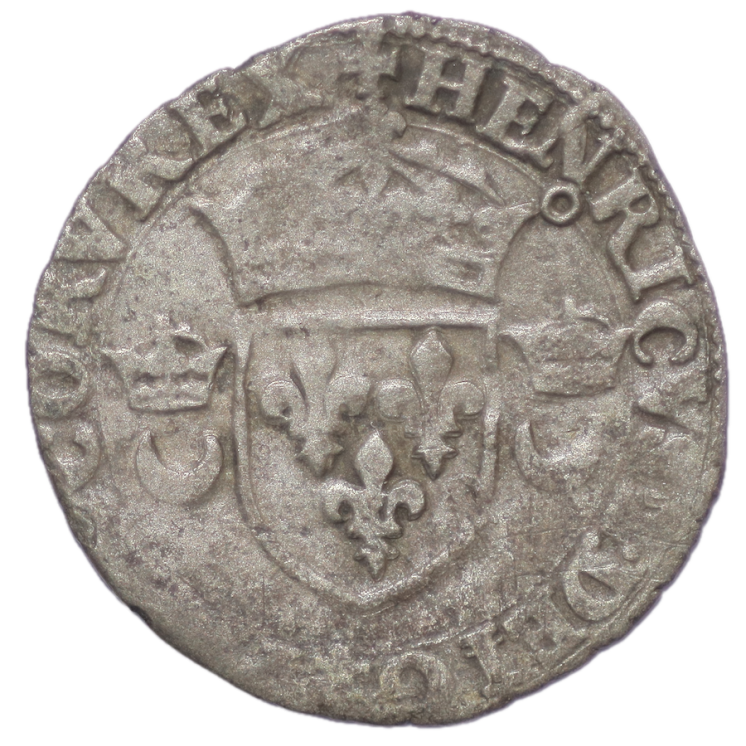France - Henri II (1547-1559), Douzain aux croissants
