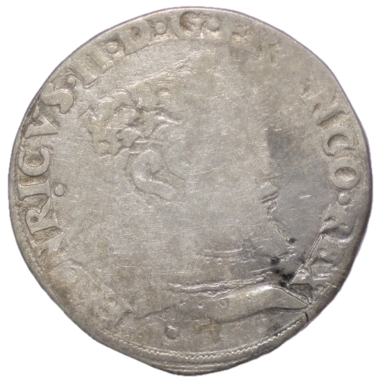 France - Henri II (1547-1559), Teston, 1555, M (Toulouse)