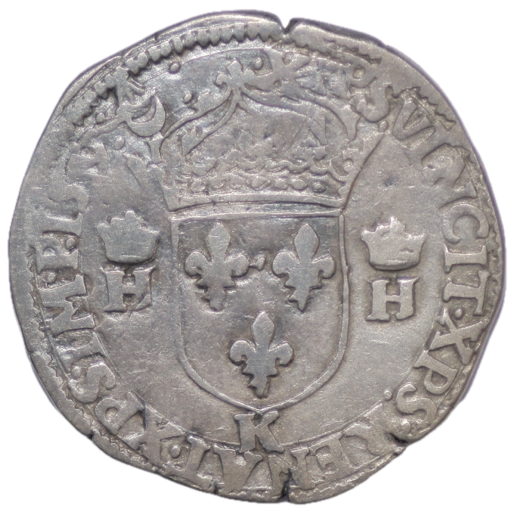 France - Henri II (1547-1559), Teston, 1559, K (Bordeaux)