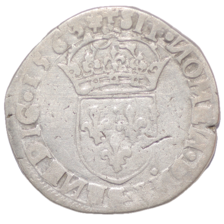 France - Charles,IX (1560-1562), Teston, 1563, I (Limoges)