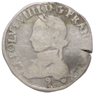 France - Charles IX (1560-1574), au nom de Henri II, Teston, 1563, 9 (Rennes)