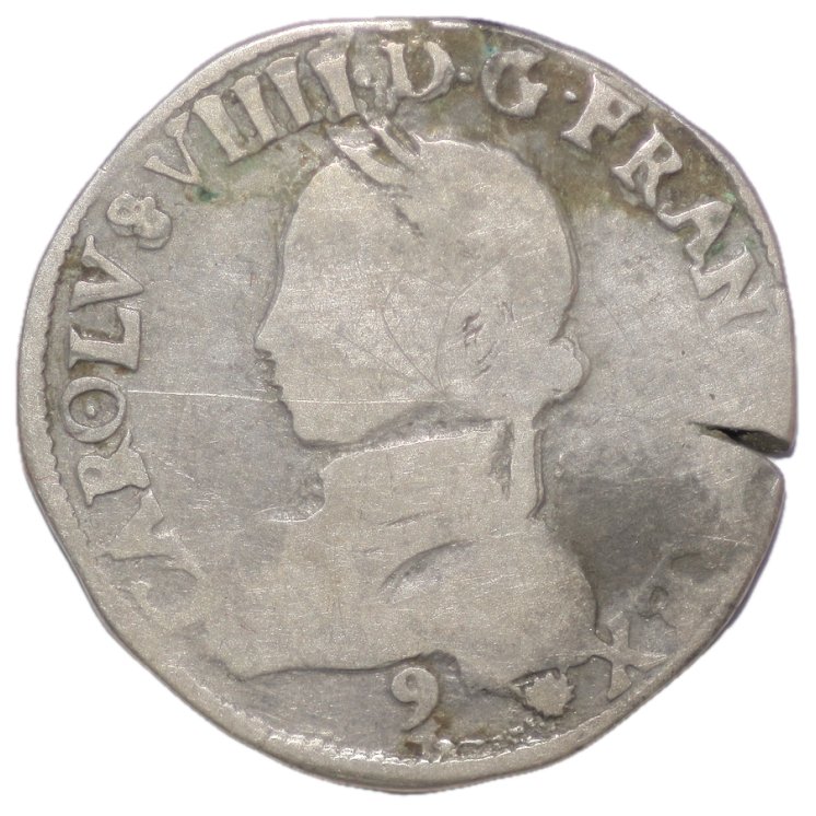 France - Charles IX (1560-1574), au nom de Henri II, Teston, 1563, 9 (Rennes)