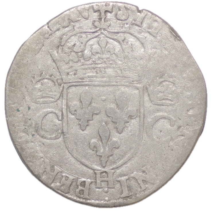 France - Charles IX (1560-1574), Teston, 1565, H (La Rochelle)