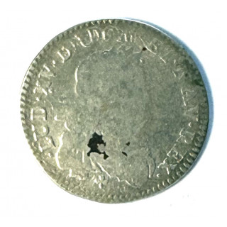 1/6 d'Ecu de France 1722 W (Lille) Argent