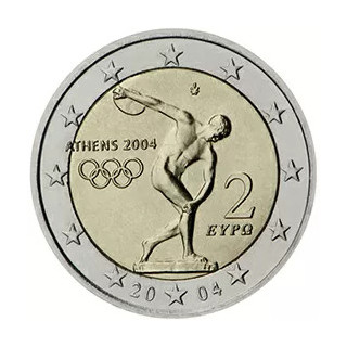 2004 - Grèce, 2 Euros Jeux Olympique d'Athènes