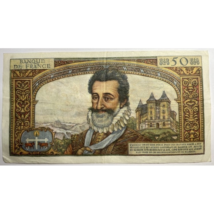 France - 50 Nouveaux Francs Henri IV, C.7-4-1960.C.