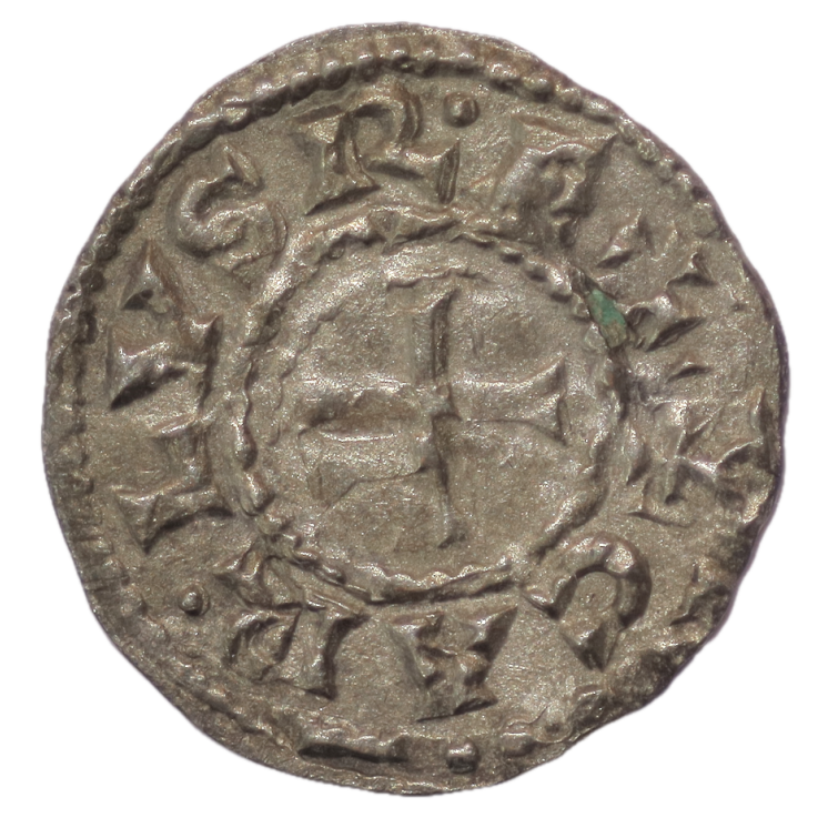 France - Charles le Chauve (840-875), Denier Parisi, Point après le S