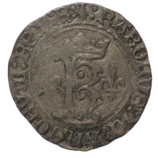 France - Charles VIII (1483-1498), Blanc au K