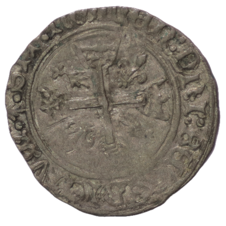 France - Charles VIII (1483-1498), Blanc au K