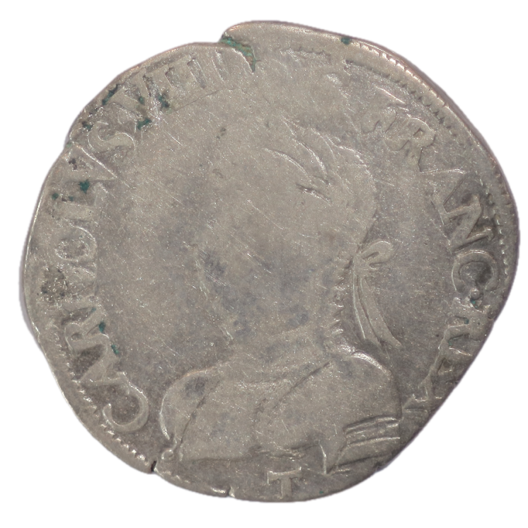 France - Charles IX (1560-1574), Teston, 1573, T (Nantes)