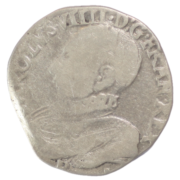 France - Charles IX (1560-1574), Teston, 1575, B (Rouen)