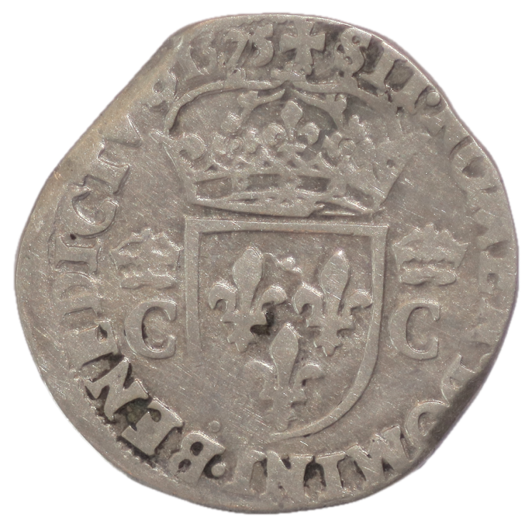 France - Charles IX (1560-1574), Teston, 1575, B (Rouen)