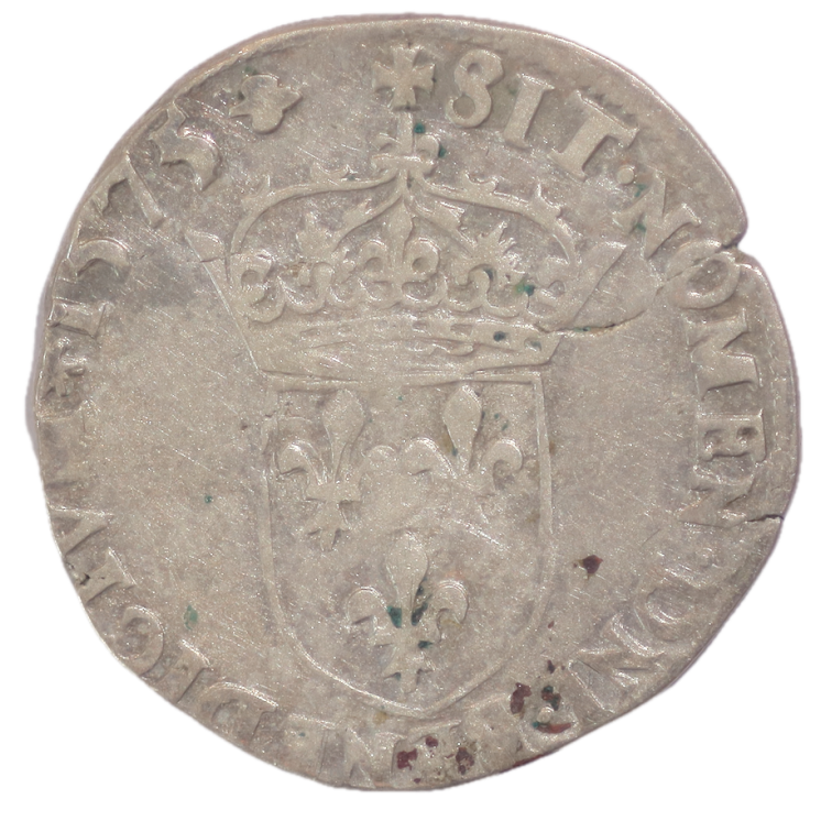 France - Charles IX (1560-1574), Teston, 1575, H (La Rochelle)