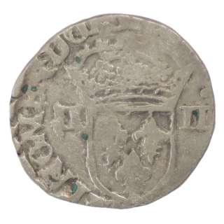 France - Charles X (1589-1590), 1/4 d'écu, 1591, T (Nantes)