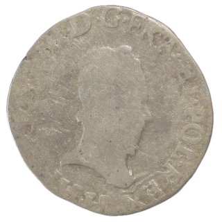 France - Henri III (1574-1589), 1/2 Teston, 1576, H (La Rochelle)