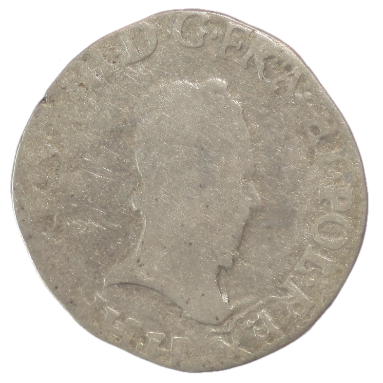 France - Henri III (1574-1589), 1/2 Teston, 1576, H (La Rochelle)