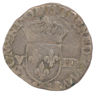 France - Henri III (1574-1589), 1/8 d'Ecu, 1584