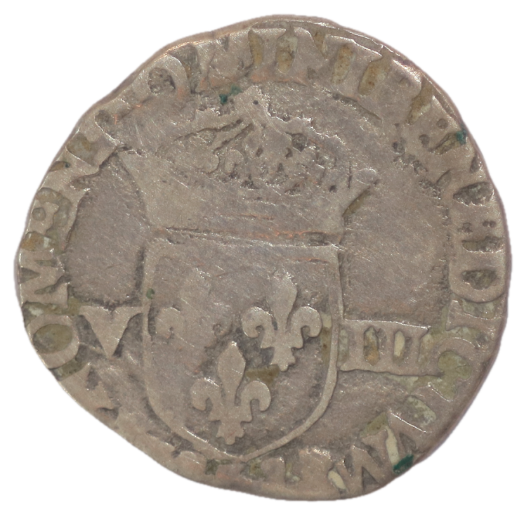 France - Henri III (1574-1589), 1/8 d'Ecu, 1584