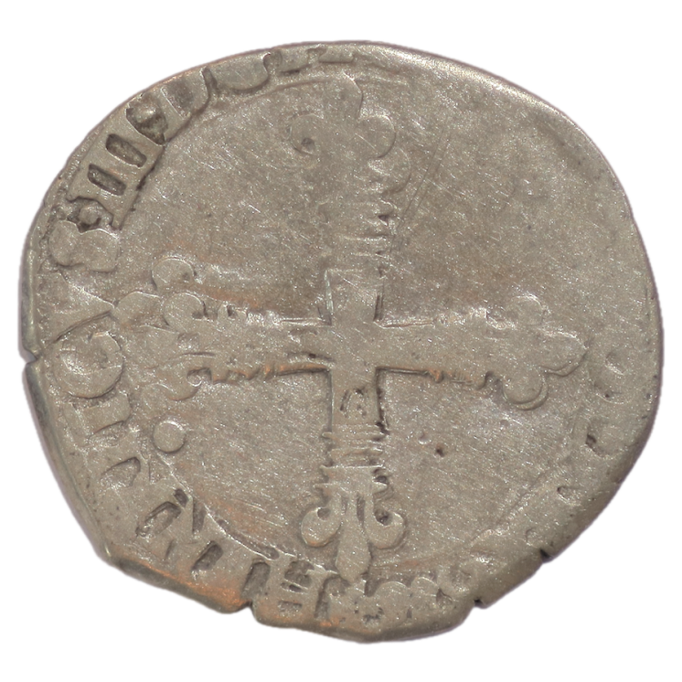 France - Henri III (1574-1589), 1/8 d'Ecu, 1586, T (Nantes)